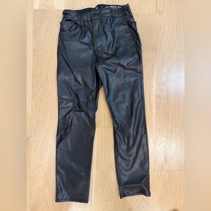 GAP Kids Black Faux Leather Pants